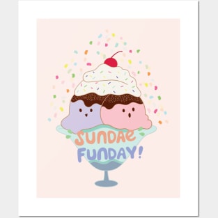 Sundae Fun Day! Cute Ice Cream Posters and Art